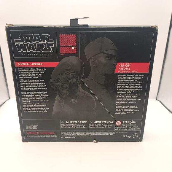 Star Wars Black Series Admiral Ackbar First Order Officer New in Packaging - Picture 2 of 7
